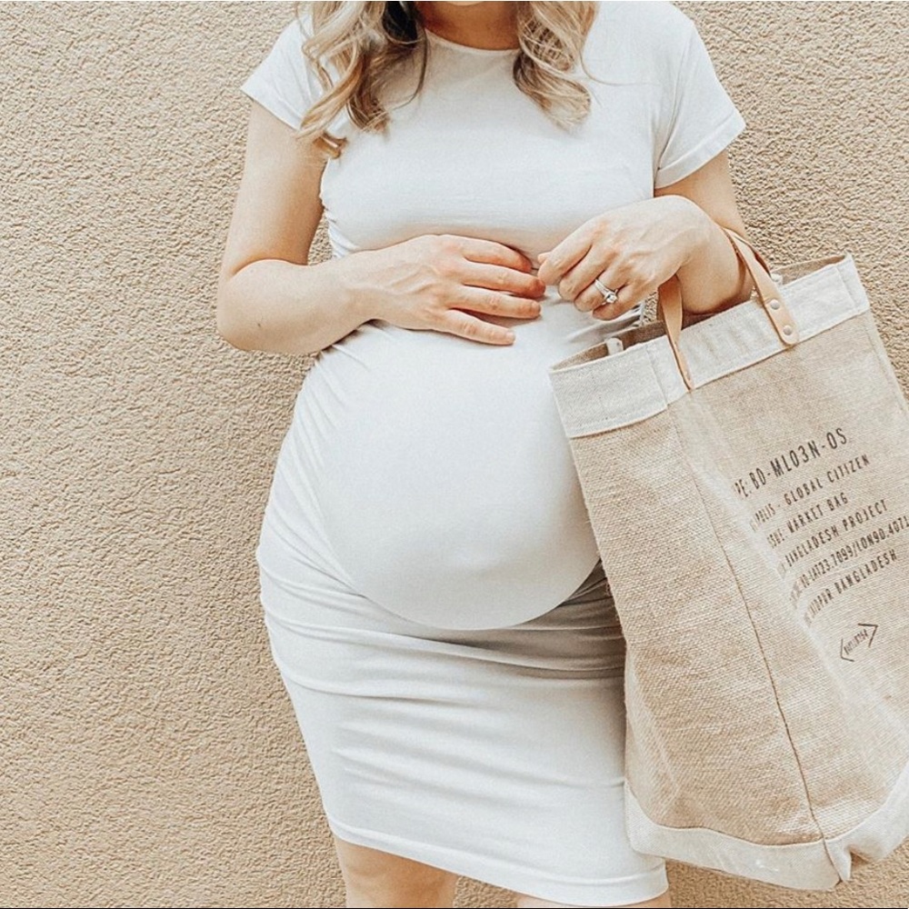 Blanqi crew neck dress light Grey